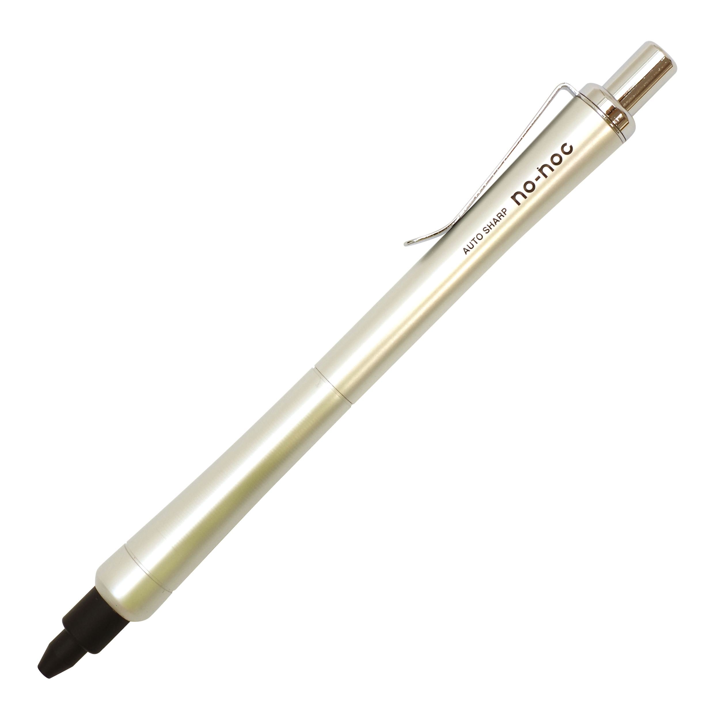 Amazon.co.jp: オート シャープペン オートシャープ ノノック シルバー